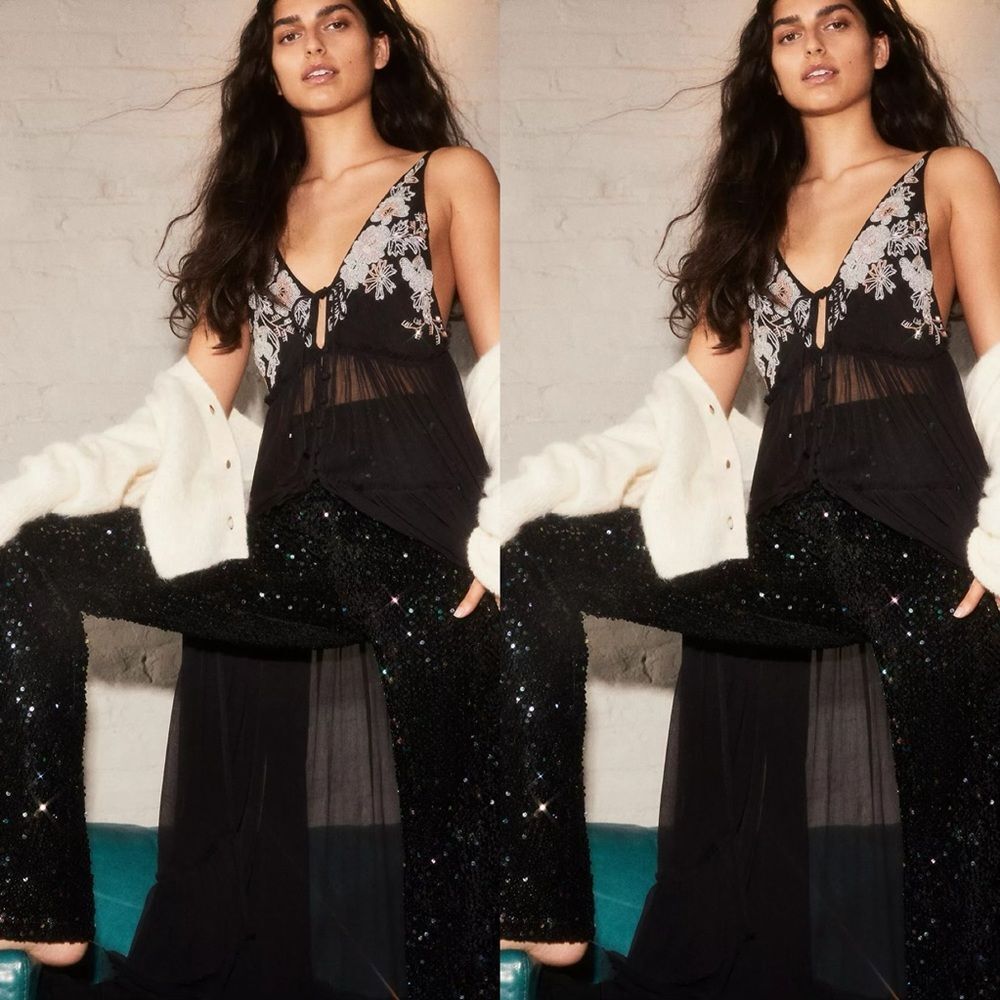 Free People Secret Garden Maxi Top